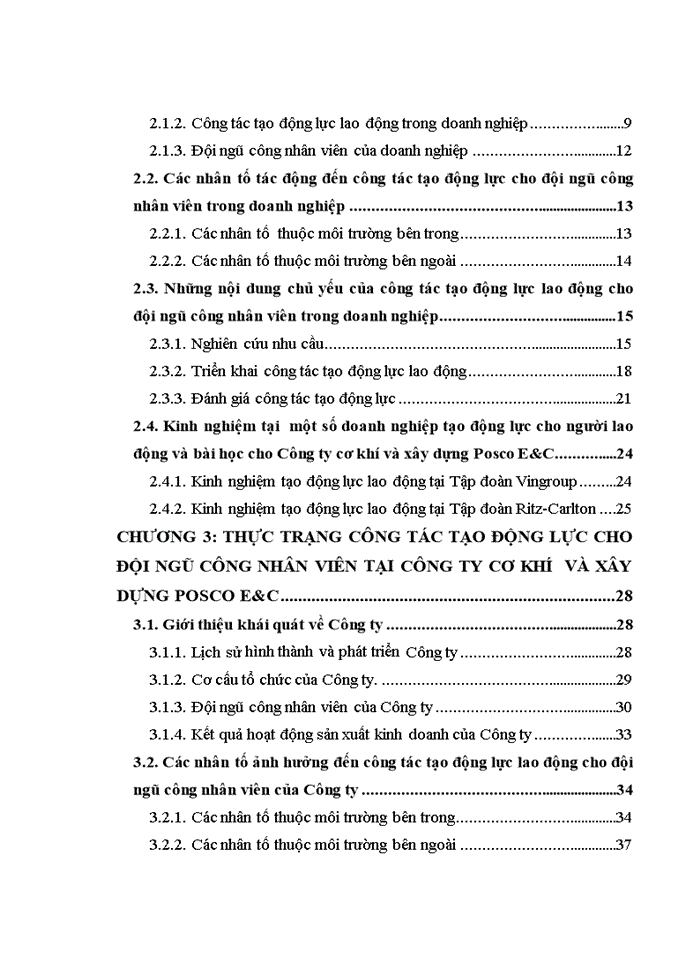 image for page CÔNG TÁC TẠO ĐỘNG LỰC CHO ĐỘI NGŨ CÔNG NHÂN VIÊN TẠI CÔNG TY CƠ KHÍ VÀ XÂY DỰNG POSCO E&C VIỆT NAM