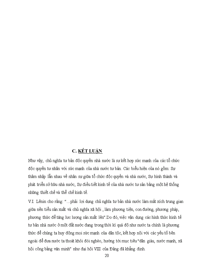 image for page Quan điểm của chủ nghĩa Mác-Lênin về chủ nghĩa tư bản độc quyền nhà nước