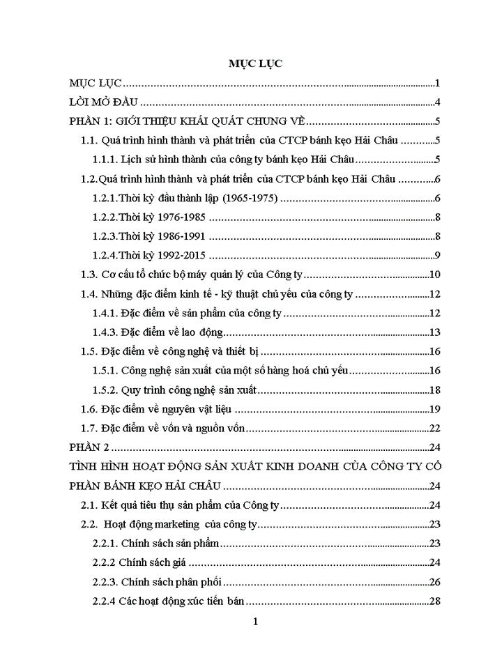 image for page Tình hình hoạt động sản xuất kinh doanh của công ty cổ phần bánh kẹo HẢI CHÂU