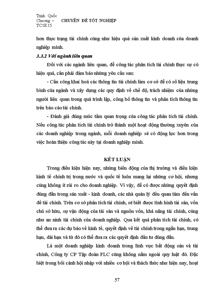 image for page Giải pháp hoàn thiện công tác phân tích tài chính tại công ty cổ phần tập ĐOÀN FLC
