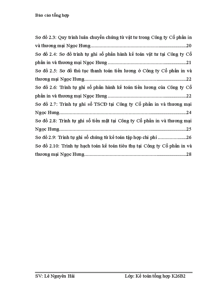 image for page Tổ chức bộ máy kế toán và hệ thống kế toán tại công ty cổ phần in và thương mại NGỌC HƯNG