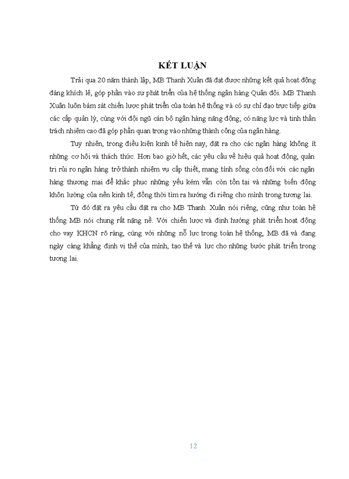 image for page Giải pháp phát triển hoạt động cho vay khách hàng cá nhân tại ngân hàng tmcp quân đội- chi nhánh thanh xuân thành phố HÀ NỘI