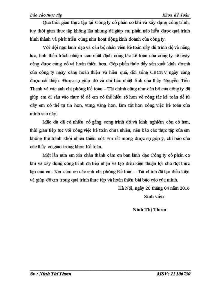 image for page Tình hình tổ chức bộ máy kế toán và tổ chức công tác kế toán tại công ty cổ phần cơ khí và xây dựng công trình