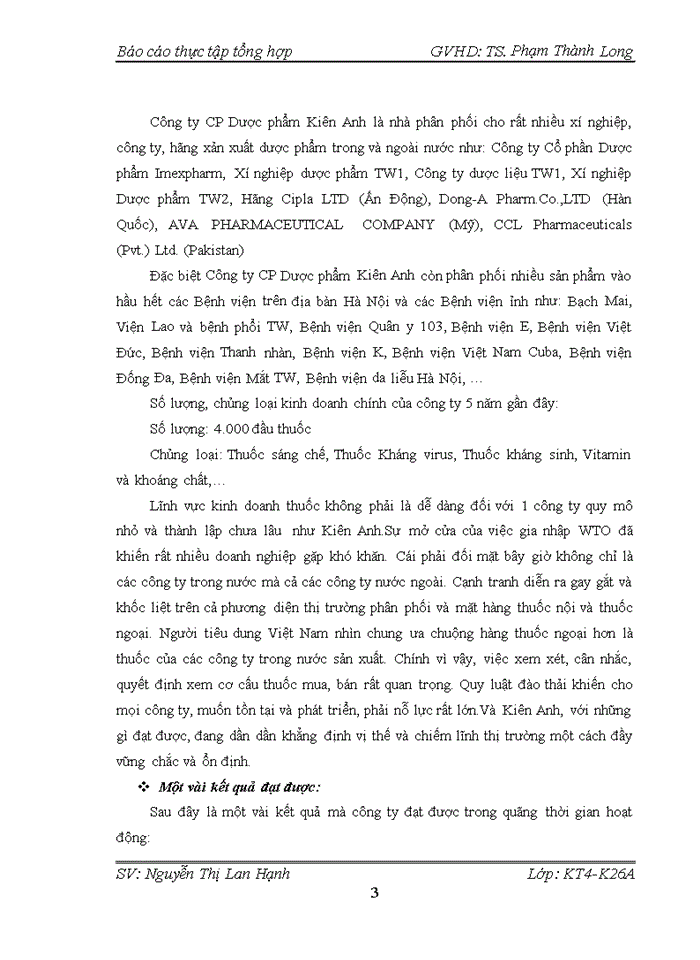 image for page Tổ chức kế toán các phần hành cụ thể tại công ty CP DƯỢC PHẨM KIÊN ANH