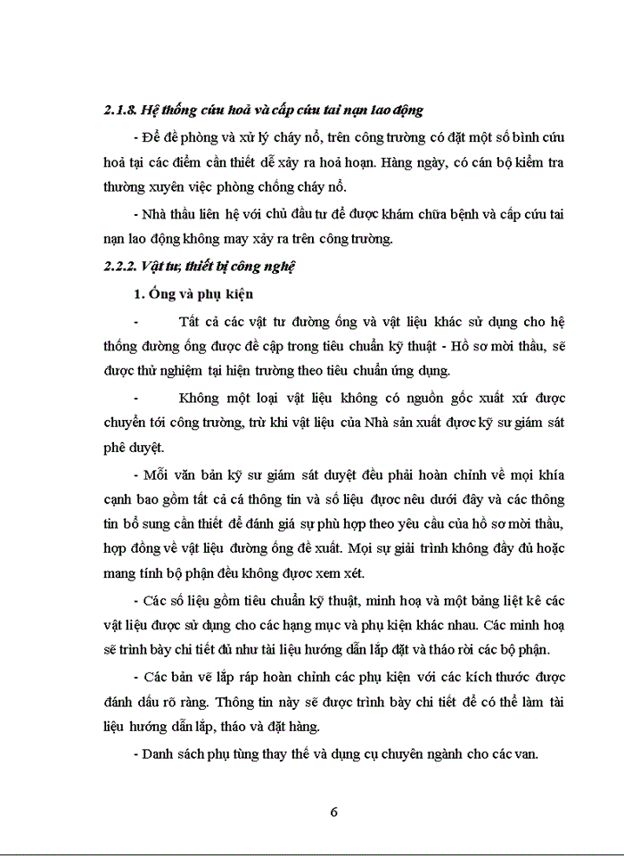 image for page Thuyết minh biện pháp thi công lắp đặt thiết bị đường ống công nghệ và điện