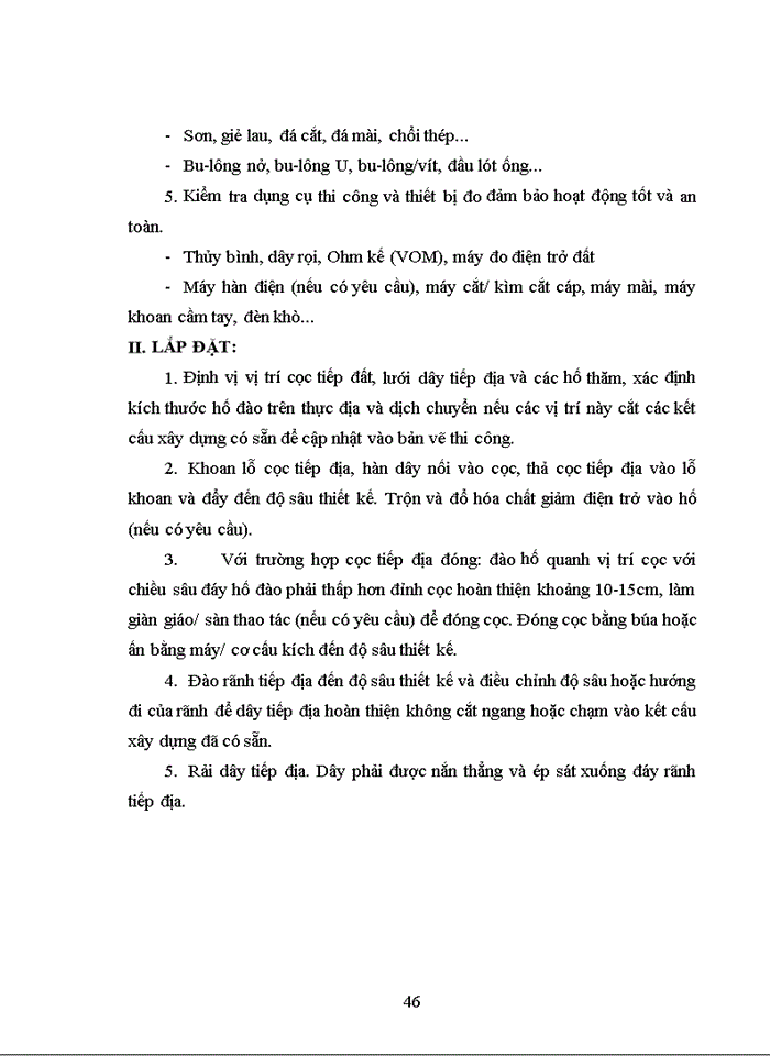 image for page Thuyết minh biện pháp thi công lắp đặt thiết bị đường ống công nghệ và điện
