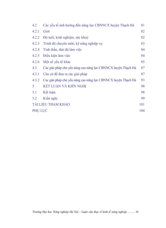 image for page Nâng cao năng lực cán bộ nông nghiệp cấp xã tại huyện THẠCH HÀ, tỉnh HÀ TĨNH