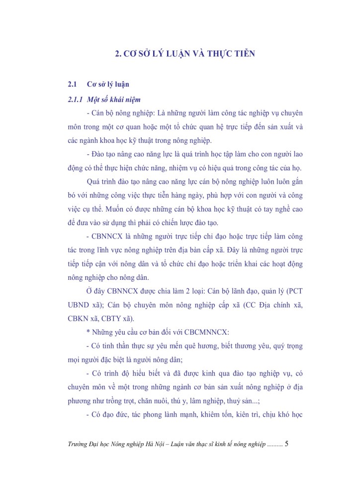 image for page Nâng cao năng lực cán bộ nông nghiệp cấp xã tại huyện THẠCH HÀ, tỉnh HÀ TĨNH