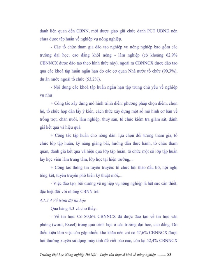 image for page Nâng cao năng lực cán bộ nông nghiệp cấp xã tại huyện THẠCH HÀ, tỉnh HÀ TĨNH