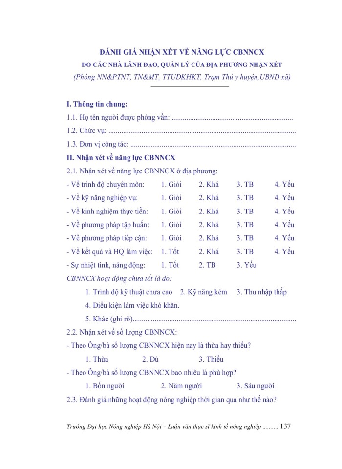 image for page Nâng cao năng lực cán bộ nông nghiệp cấp xã tại huyện THẠCH HÀ, tỉnh HÀ TĨNH