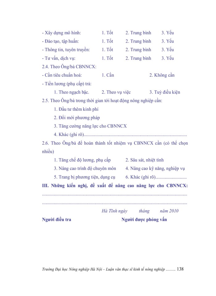 image for page Nâng cao năng lực cán bộ nông nghiệp cấp xã tại huyện THẠCH HÀ, tỉnh HÀ TĨNH
