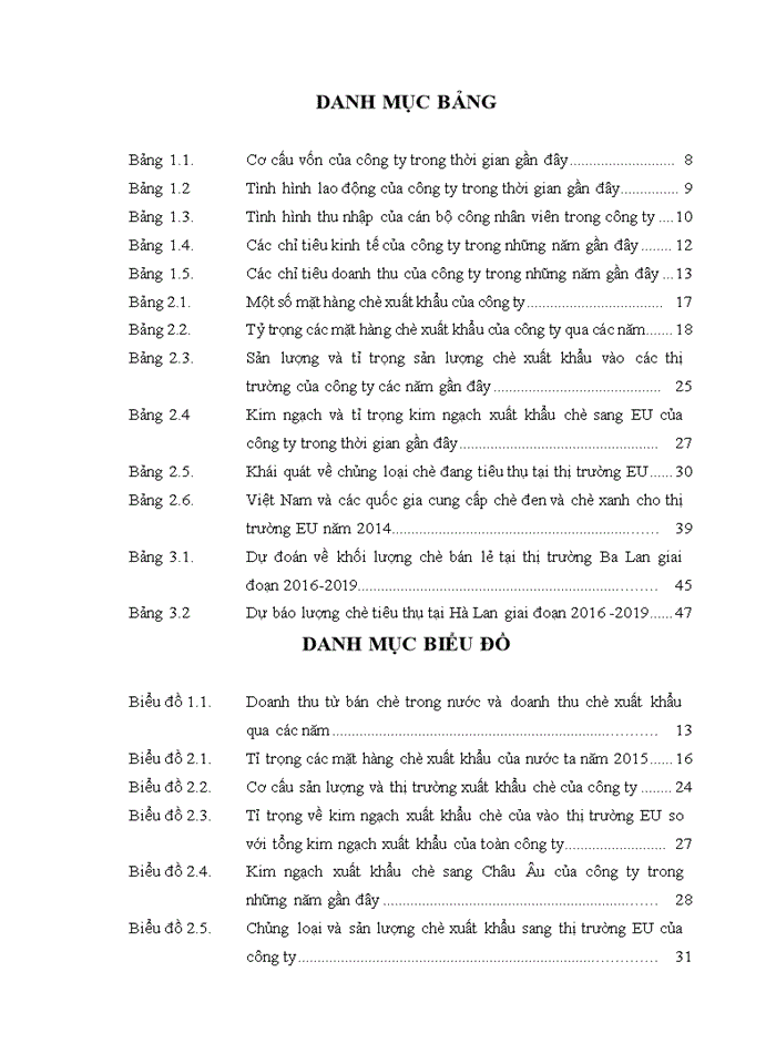 image for page Thực trạng hoạt động xuất khẩu chè sang thị trường EU của công ty TNHH sản xuất và kinh doanh thương mại TRƯỜNG HẢI