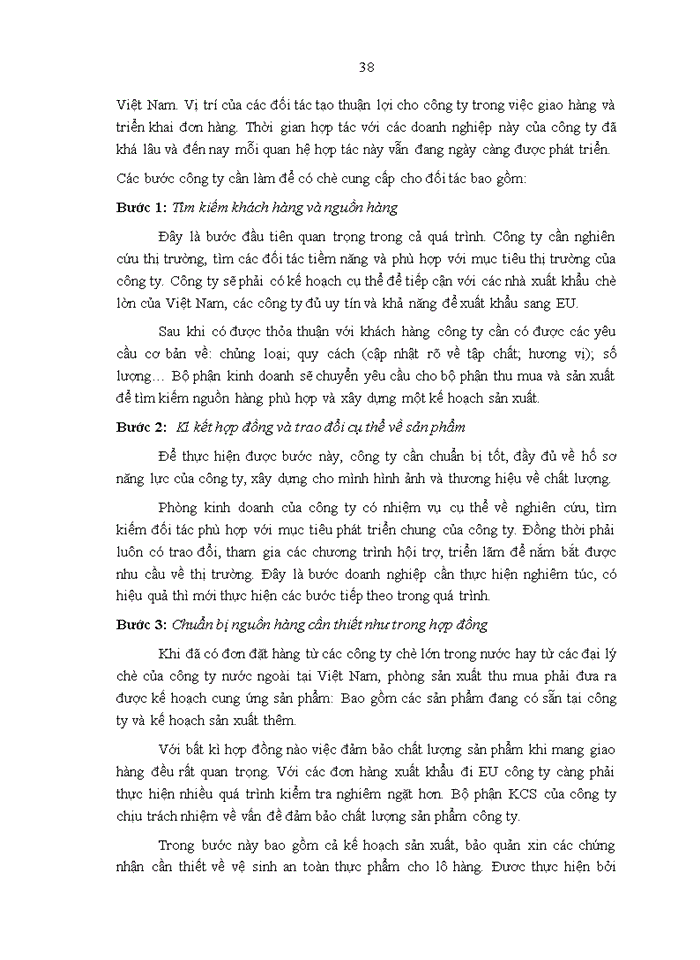 image for page Thực trạng hoạt động xuất khẩu chè sang thị trường EU của công ty TNHH sản xuất và kinh doanh thương mại TRƯỜNG HẢI