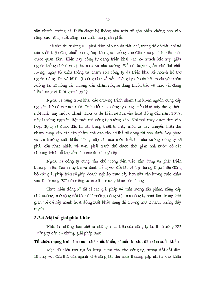 image for page Thực trạng hoạt động xuất khẩu chè sang thị trường EU của công ty TNHH sản xuất và kinh doanh thương mại TRƯỜNG HẢI