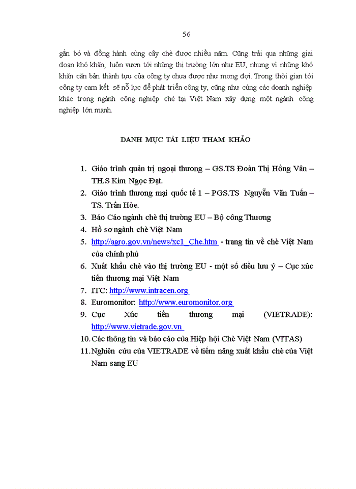 image for page Thực trạng hoạt động xuất khẩu chè sang thị trường EU của công ty TNHH sản xuất và kinh doanh thương mại TRƯỜNG HẢI