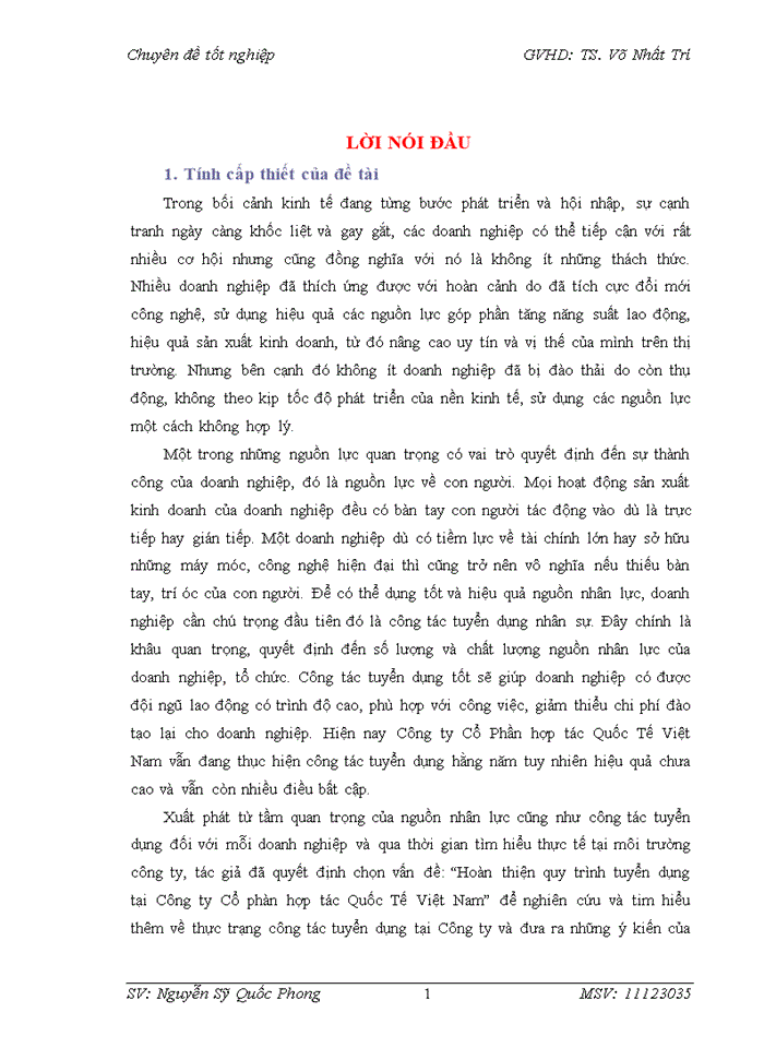 image for page Hoàn thiện quy trình tuyển dụng nguồn nhân lực tại Công ty Cổ Phần Hợp tác Quốc Tế Việt Nam