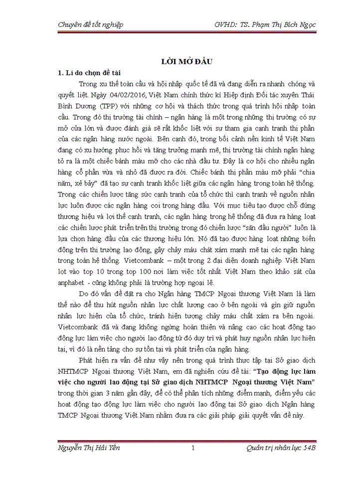 image for page Tạo động lực làm việc cho người lao động tại sở giao dịch ngân hàng TMCP NGOẠI THƯƠNG VIỆT NAM