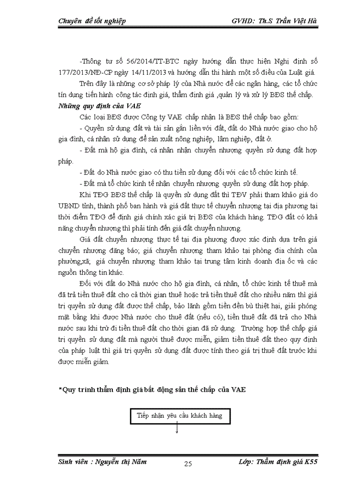 image for page THỰC TRẠNG HOẠT ĐỘNG THẨM ĐỊNH GIÁ BẤT ĐỘNG SẢN THẾ CHẤP TẠI CÔNG TY CỔ PHẦN GIÁM ĐỊNH VÀ THẨM ĐỊNH TÀI SẢN VIỆT NAM ( VAE)