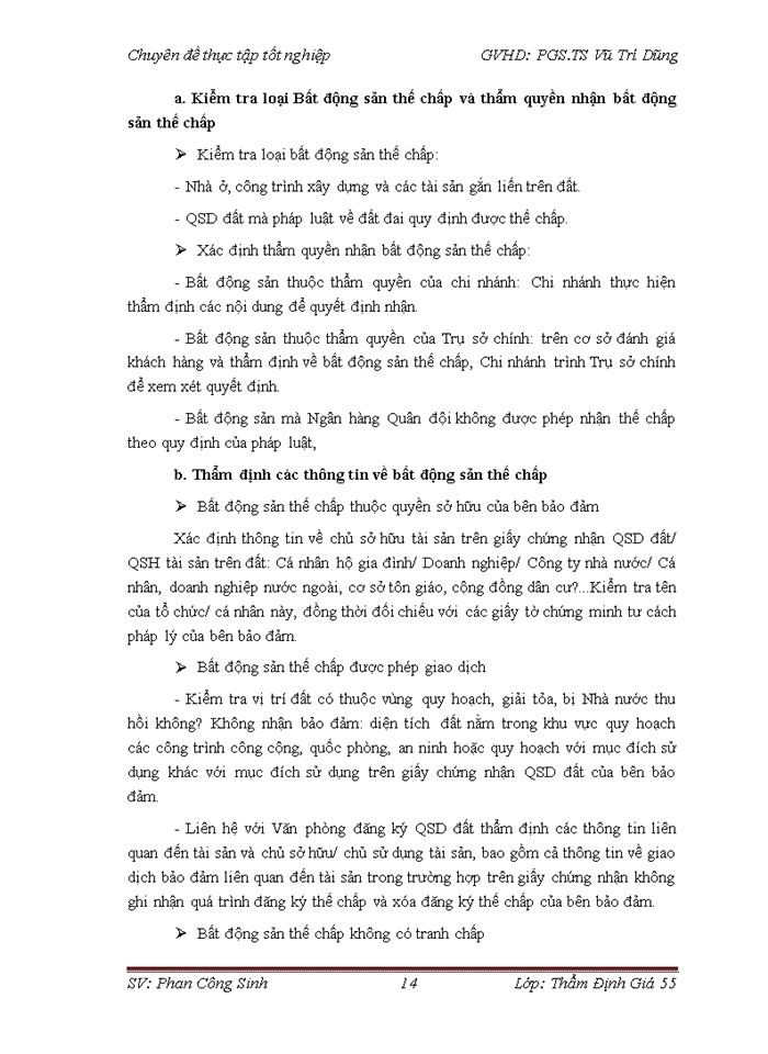 image for page Hoàn thiện công tác thẩm định giá tài sản bảo đảm là Bất động sản tại Ngân hàng TMCP Quân đội MBBank chi nhánh Thanh Xuân, Hà Nội