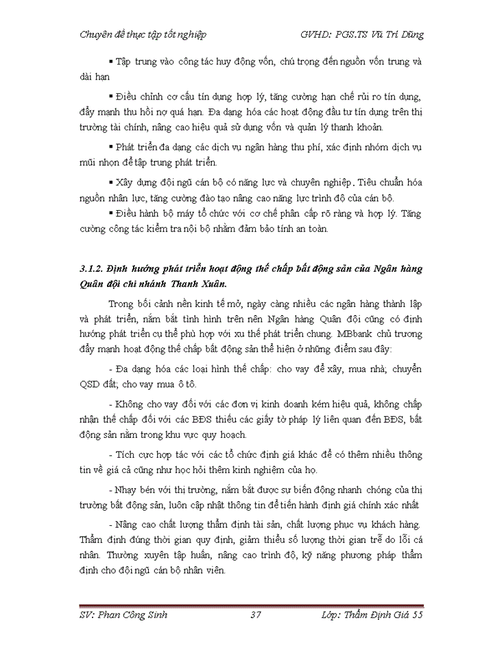 image for page Hoàn thiện công tác thẩm định giá tài sản bảo đảm là Bất động sản tại Ngân hàng TMCP Quân đội MBBank chi nhánh Thanh Xuân, Hà Nội