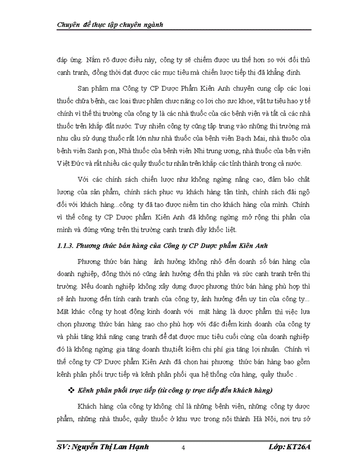 image for page Hoàn thiện kế toán bán hàng và xác định kết quả bán hàng tại Công ty Cổ phần Dược phẩm Kiên Anh