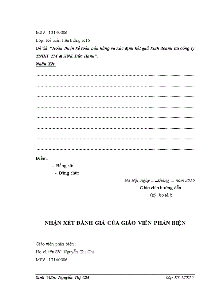 image for page Hoàn thiện kế toán bán hàng và xác định kết quả kinh doanh tại công ty tnhh thương mại và xuất nhập khẩu đức hạnh