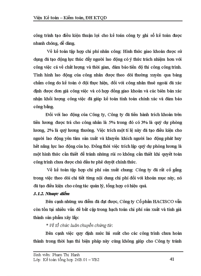 image for page Hoàn thiện kế toán chi phí sản xuất và tính giá thành sản phẩm tại công ty cổ phần HACISCO