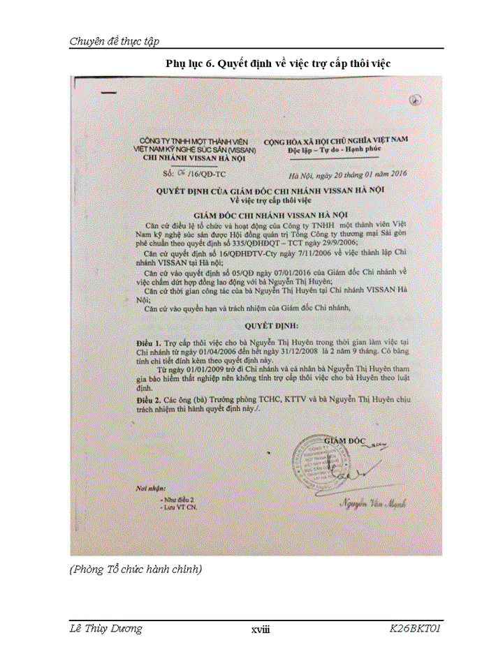 image for page Hoàn thiện kế toán tiền lương và các khoản trích theo lương tại chi nhánh công ty cổ phần việt nam kỹ nghệ súc sản – VISSAN HÀ NỘI