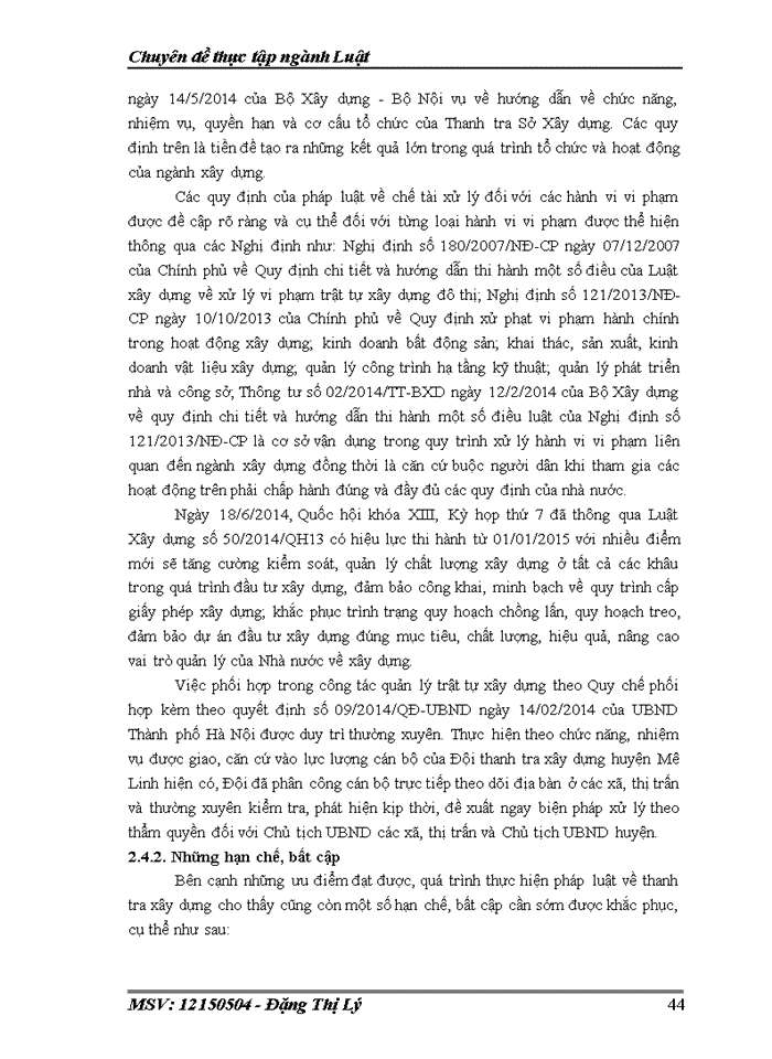 image for page Pháp luật về thanh tra xây dựng và thực tiễn áp dụng tại đội thanh tra xây dựng huyện mấ linh, thành phố hà nội