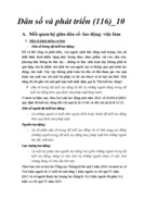 Dân số và phát triển