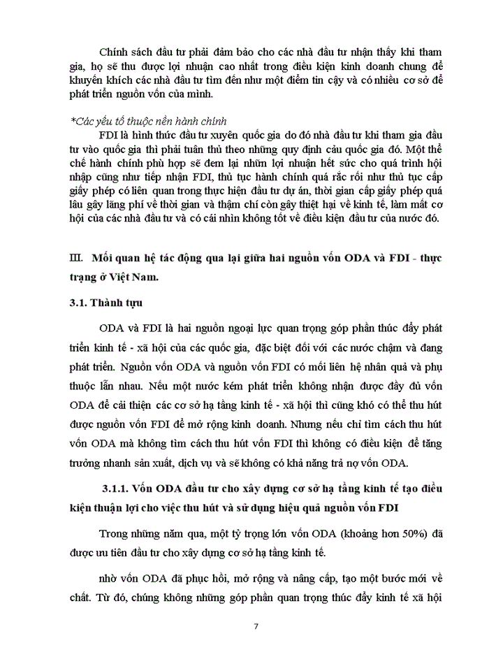 image for page Trình bày 2 nguồn vốn ODA và FDI ? Phân tích mối quan hệ giữa hai nguồn vốn này tại các quốc gia đang phát triển. Liên hệ thực tế tại Việt Nam