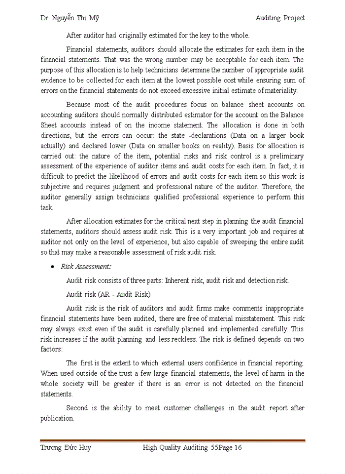 image for page Complete The audit planning of financial statements audit