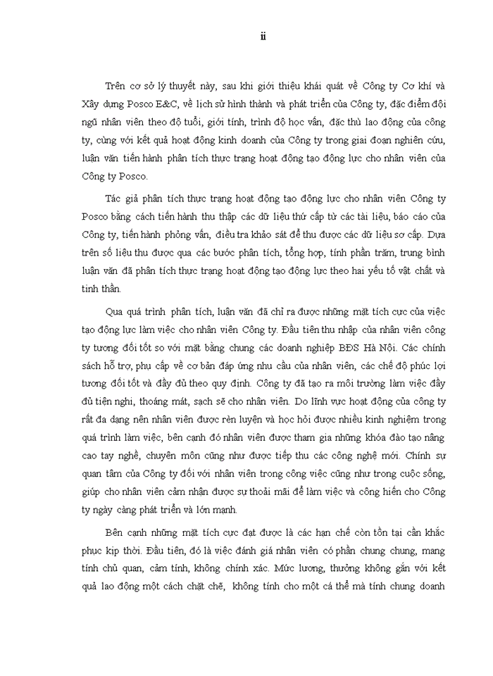 image for page CÔNG TÁC TẠO ĐỘNG LỰC CHO ĐỘI NGŨ CÔNG NHÂN VIÊN TẠI CÔNG TY CƠ KHÍ VÀ XÂY DỰNG POSCO E&C VIỆT NAM