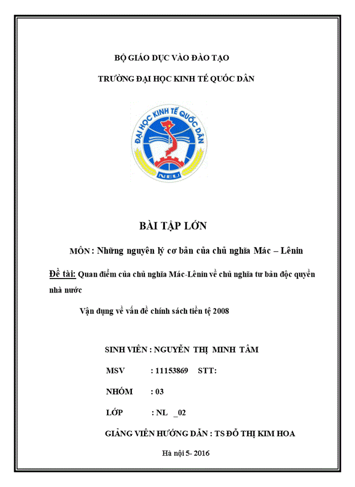 image for page Quan điểm của chủ nghĩa Mác-Lênin về chủ nghĩa tư bản độc quyền nhà nước