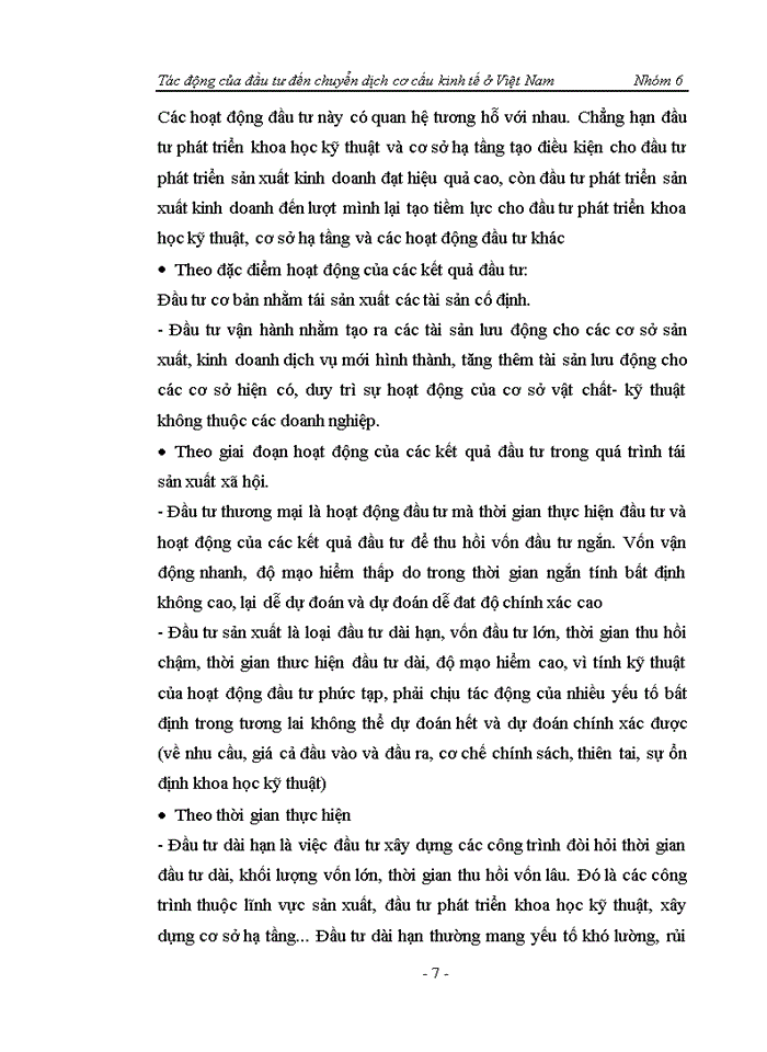 image for page Tác động của đầu tư đến chuyển dịch cơ cấu kinh tế ở Việt Nam