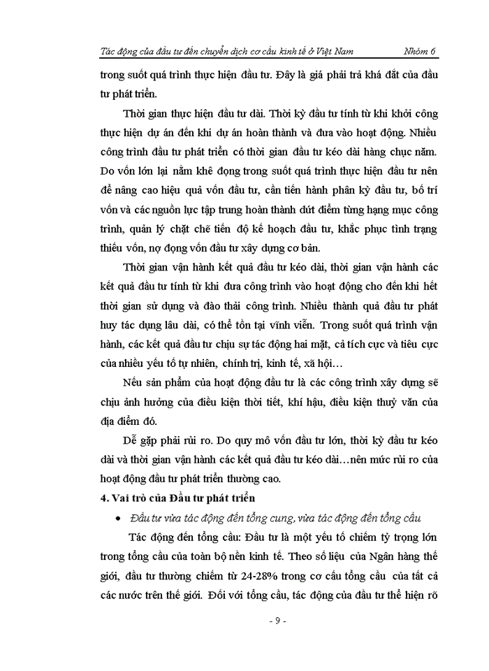 image for page Tác động của đầu tư đến chuyển dịch cơ cấu kinh tế ở Việt Nam