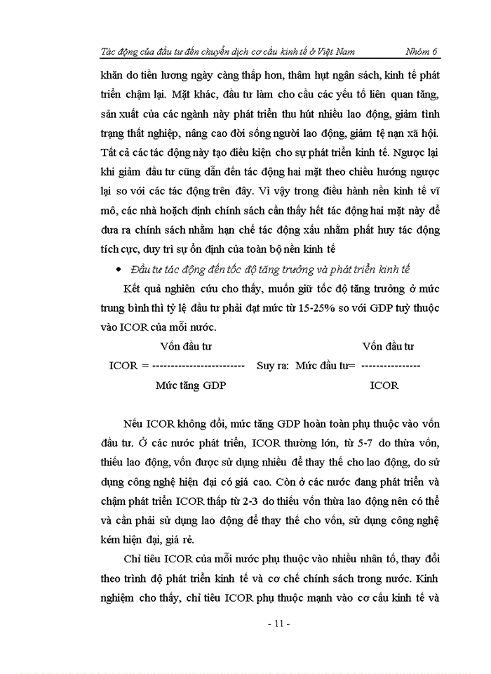 image for page Tác động của đầu tư đến chuyển dịch cơ cấu kinh tế ở Việt Nam