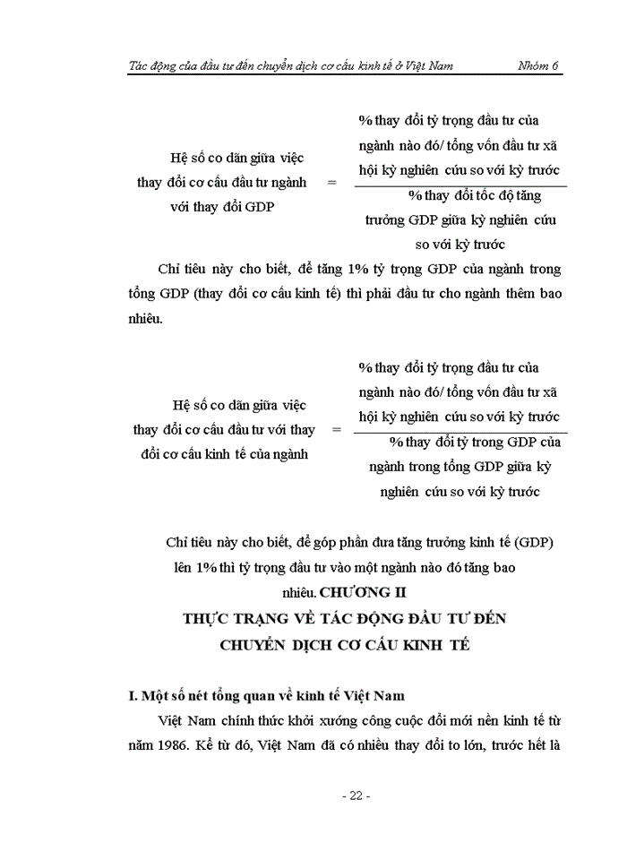 image for page Tác động của đầu tư đến chuyển dịch cơ cấu kinh tế ở Việt Nam