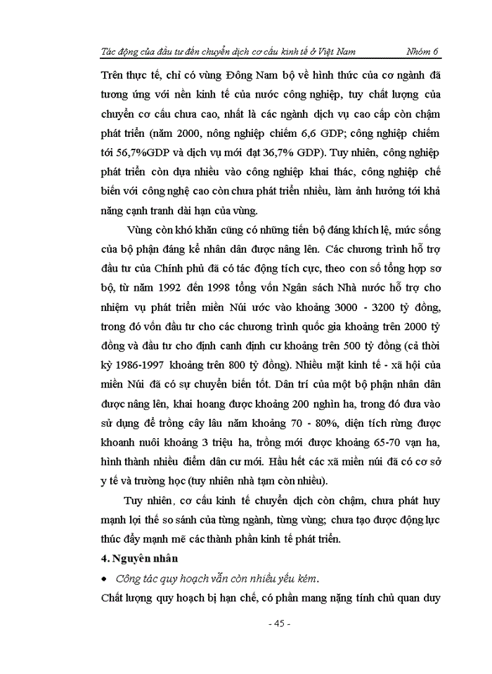 image for page Tác động của đầu tư đến chuyển dịch cơ cấu kinh tế ở Việt Nam