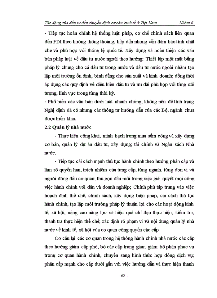 image for page Tác động của đầu tư đến chuyển dịch cơ cấu kinh tế ở Việt Nam