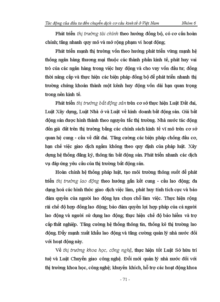 image for page Tác động của đầu tư đến chuyển dịch cơ cấu kinh tế ở Việt Nam