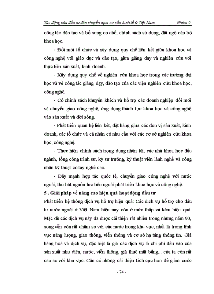 image for page Tác động của đầu tư đến chuyển dịch cơ cấu kinh tế ở Việt Nam