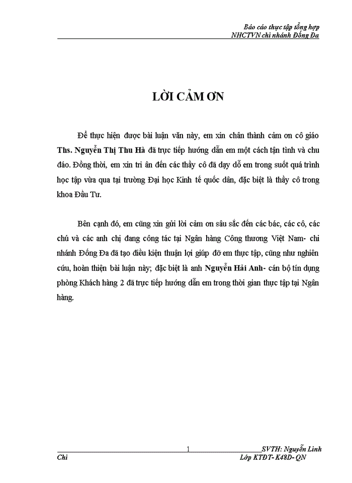 image for page Huy động và cho vay vốn đầu tư phát triển tại Ngân hàng Công thương Việt Nam chi nhánh Đống Đa – Thực trạng và giải pháp
