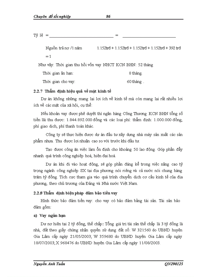 image for page Công tác thẩm định cho vay theo dự án đầu tư tại ngân hàng công thương chi nhánh khu công nghiệp Bắc Hà Nội