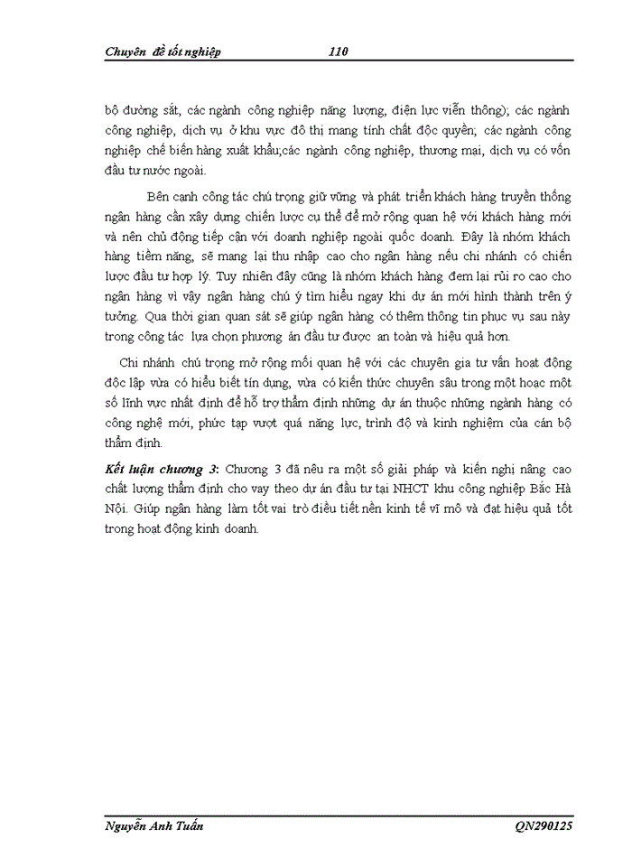 image for page Công tác thẩm định cho vay theo dự án đầu tư tại ngân hàng công thương chi nhánh khu công nghiệp Bắc Hà Nội