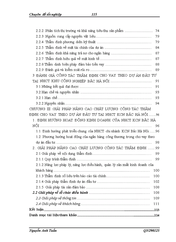 image for page Công tác thẩm định cho vay theo dự án đầu tư tại ngân hàng công thương chi nhánh khu công nghiệp Bắc Hà Nội