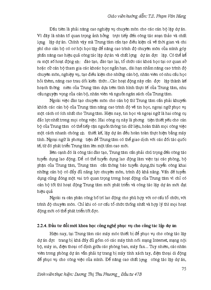 image for page Hoàn thiện công tác lập dự án tại Trung tâm tư vấn đầu tư và xây dựng
