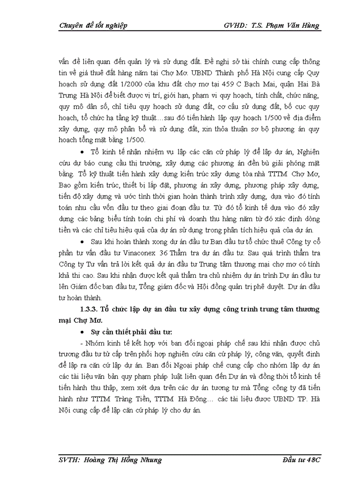 image for page Công tác lập dự án đầu tư tại Tổng công ty cổ phần xuất nhập khẩu và xây dựng Việt Nam (Vinaconex): Thực trạng và giải pháp