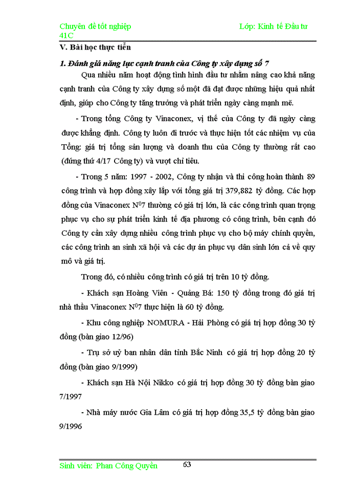 image for page Đầu tư nhằm nâng cao năng lực cạnh tranh của Công ty cổ phần xây dựng số 7