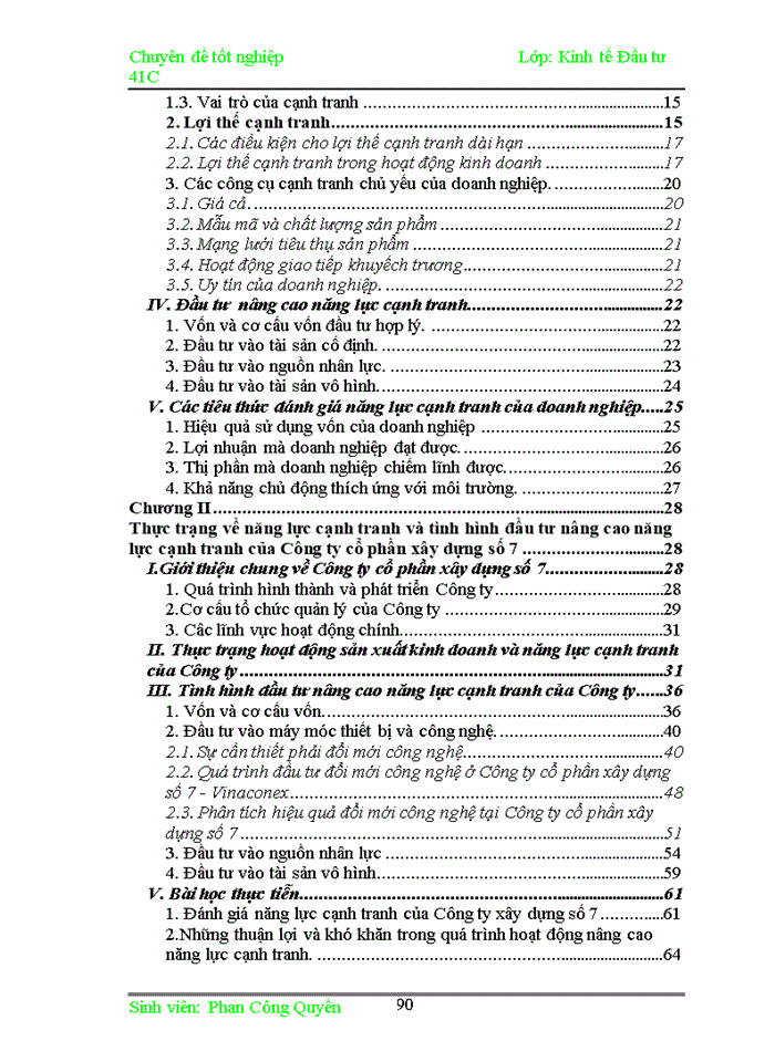 image for page Đầu tư nhằm nâng cao năng lực cạnh tranh của Công ty cổ phần xây dựng số 7